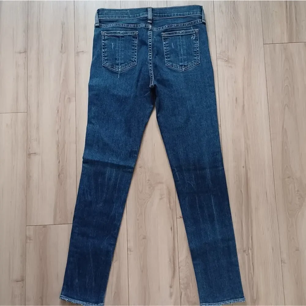 Rag & Bone Cate Mid-Rise Skinny Jeans La Paz Wash 27